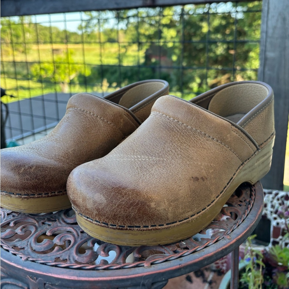 Dansko Honey Distressed Professional Clog
